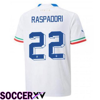 Italy (Raspadori 22) Away Jersey White 2023/2023