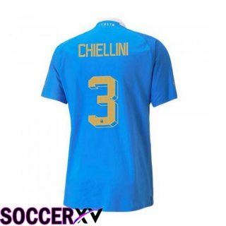 Italy（Chiellini 3）Home Jersey Blue 2023/2023