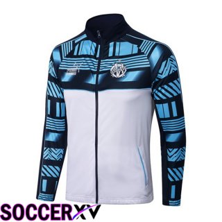 Olympique MarseilleTraining Jacket White Blue 2022/2023