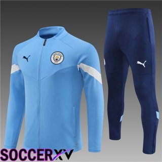 Manchester City Kids Training Jacket Suit Blue 2022/2023