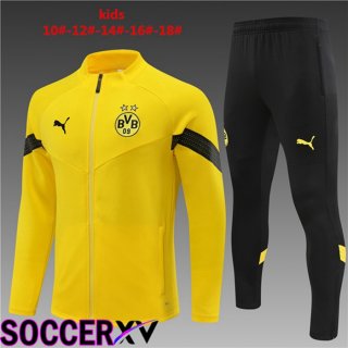 Borussia Dortmund Kids Training Jacket Suit Yellow 2022/2023