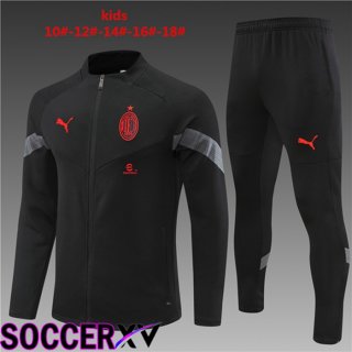 AC Milan Kids Training Tracksuit Black 2022/2023