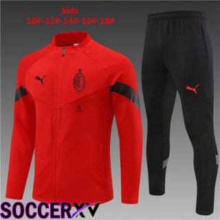 AC Milan Kids Training Tracksuit Red 2022/2023