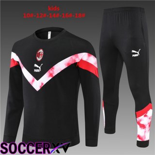 AC Milan Kids Training Tracksuit Black 2022/2023