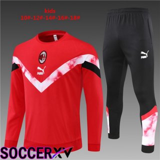 AC Milan Kids Training Tracksuit Red 2022/2023