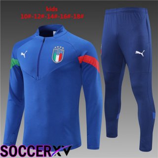 Italy Kids Training Tracksuit Blue 2022/2023