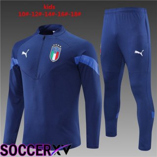 Italy Kids Training Tracksuit Royal Blue 2022/2023