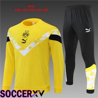 Borussia Dortmund Kids Training Tracksuit Yellow 2022/2023