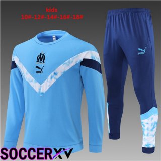 Olympique MarseilleKids Training Tracksuit Blue 2022/2023