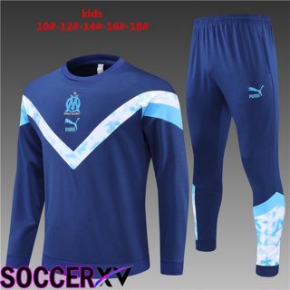 Olympique MarseilleKids Training Tracksuit Royal Blue 2022/2023