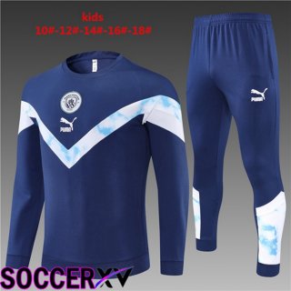 Manchester City Kids Training Tracksuit Royal Blue 2022/2023