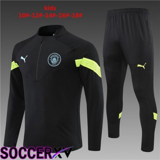 Manchester City Kids Training Jacket Suit Black 2022/2023