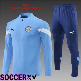 Manchester City Kids Training Jacket Suit Blue 2022/2023