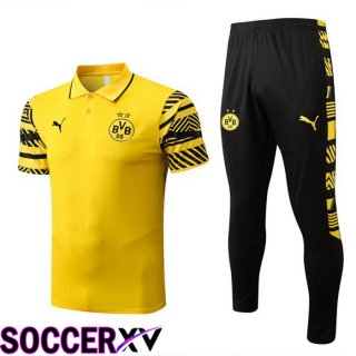 Borussia Dortmund Polo Jersey + Pants Yellow 2022/2023