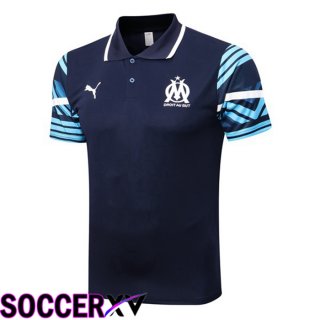 Olympique MarseillePolo Jersey Royal Blue 2022/2023