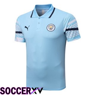 Manchester City Polo Jersey Blue 2022/2023