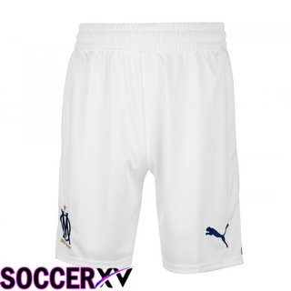 Olympique MarseilleSoccer Shorts Home White 2022/2023