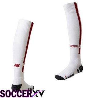 AS Roma Soccer Socks Away White 2022/2023