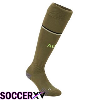 AC Milan Soccer Socks Third Brown 2022/2023