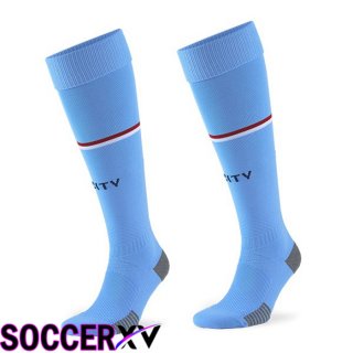 Manchester City Soccer Socks Home Blue 2022/2023