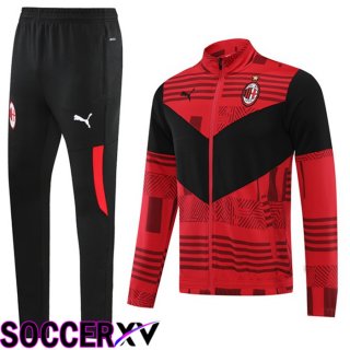 AC Milan Training Jacket Suit Red Black 2022/2023