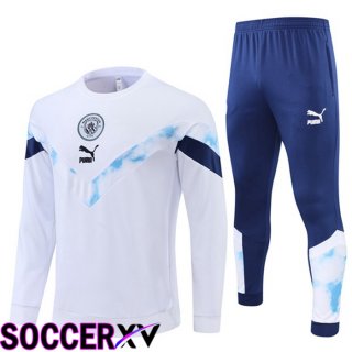 Manchester City Training Tracksuit White 2022/2023