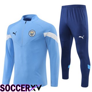 Manchester City Training Jacket Suit Blue 2022/2023