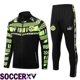 Borussia Dortmund Training Jacket Suit Black Green 2022/2023