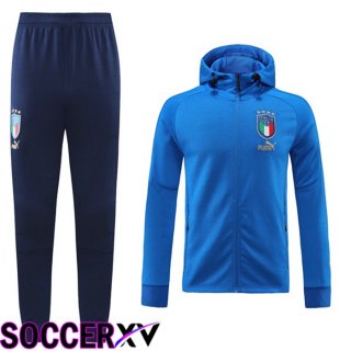 Italy Training Tracksuit Hoodie Blue 2022/2023