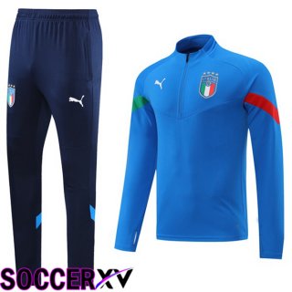 Italy Training Jacket Suit Blue 2022/2023