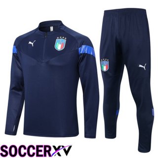 Italy Training Jacket Suit Royal Blue 2022/2023