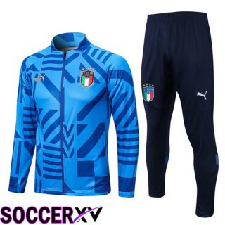 Italy Training Jacket Suit Blue 2022/2023