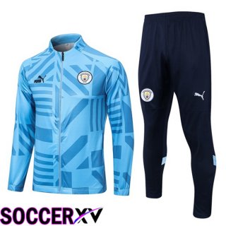 Manchester City Training Jacket Suit Blue 2022/2023