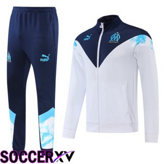 Olympique MarseilleTraining Tracksuit Windbreaker White 2022/2023