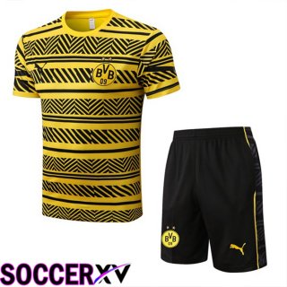 Borussia Dortmund Training T Jersey + Shorts Yellow 2022/2023