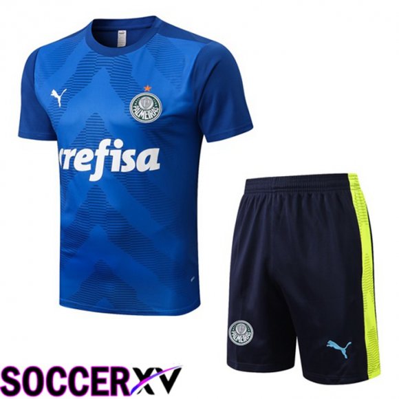 Palmeiras Training T Jersey + Shorts Blue 2022/2023