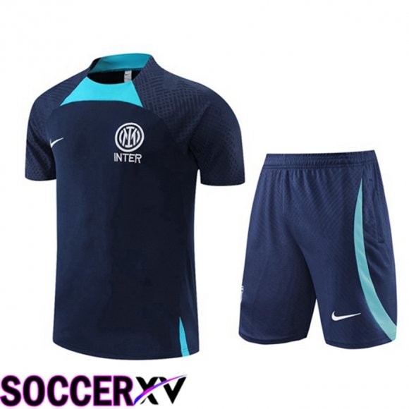 Inter Milan Training T Jersey + Shorts Royal Blue 2022/2023