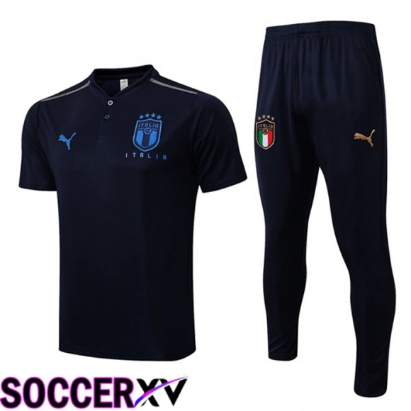 Italy Training T Jersey + Pants Royal Blue 2022/2023