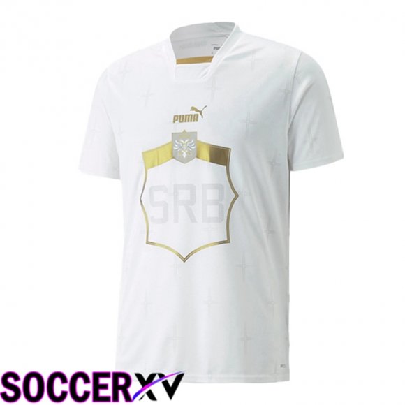 Serbia Away Jersey White World Cup 2022