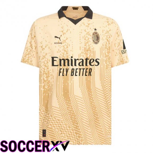 AC Milan Goalkeeper Soccer Jersey Yellow 2022/2023