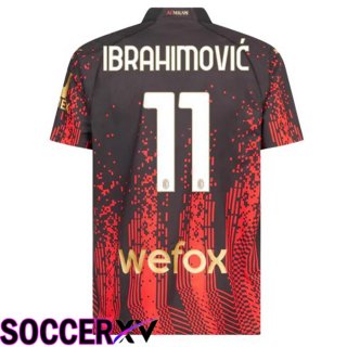 AC Milan (IBRAHIMOVIĆ 11) Soccer Jersey Fourth Red Black 2022/2023