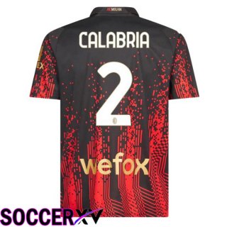 AC Milan (CALABRIA 2) Soccer Jersey Fourth Red Black 2022/2023