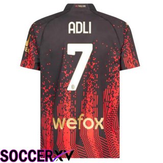 AC Milan (ADLI 7) Soccer Jersey Fourth Red Black 2022/2023