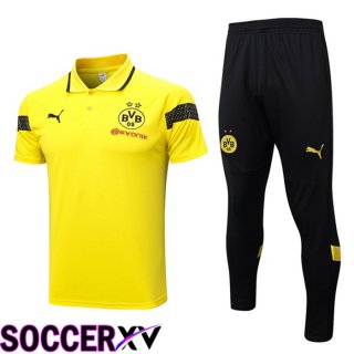 Borussia Dortmund Soccer Polo + Pants Yellow 2023/2024