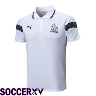 Olympique Marseille Soccer Polo White 2023/2024