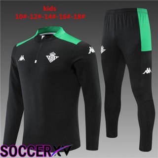 Real Betis Kids Training Jacket Suit Black 2022/2023