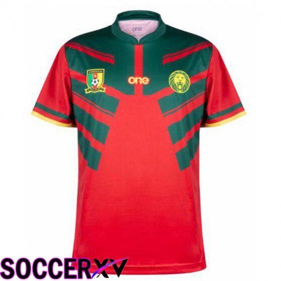 Cameroon Third Jersey Red Green World Cup 2022