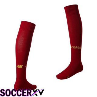 AS Roma Soccer Socks Home Red 2022/2023