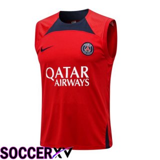 Paris Saint Germain Soccer Vest Red 2022/2023