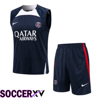 Paris Saint Germain Soccer Vest + Shorts Royal Blue 2022/2023